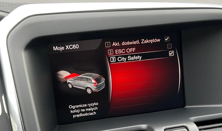Volvo XC 60 cena 79800 przebieg: 158000, rok produkcji 2017 z Chojna małe 596